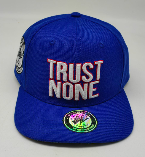 Trust None - Snapback Hat - Blue