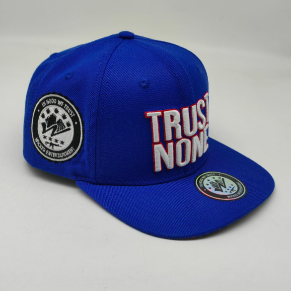Trust None - Snapback Hat - Blue