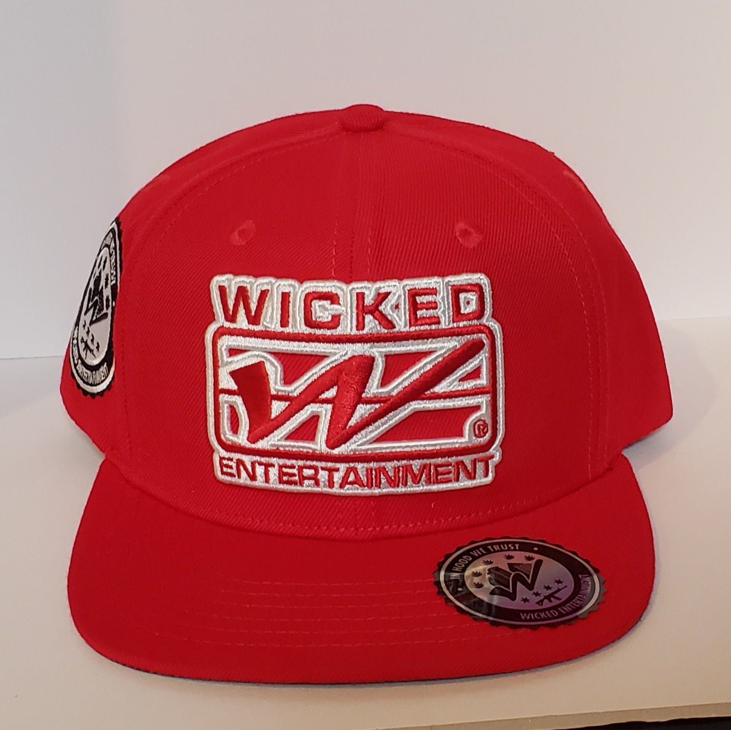 Wicked Logo Snapback hat - Red/Red
