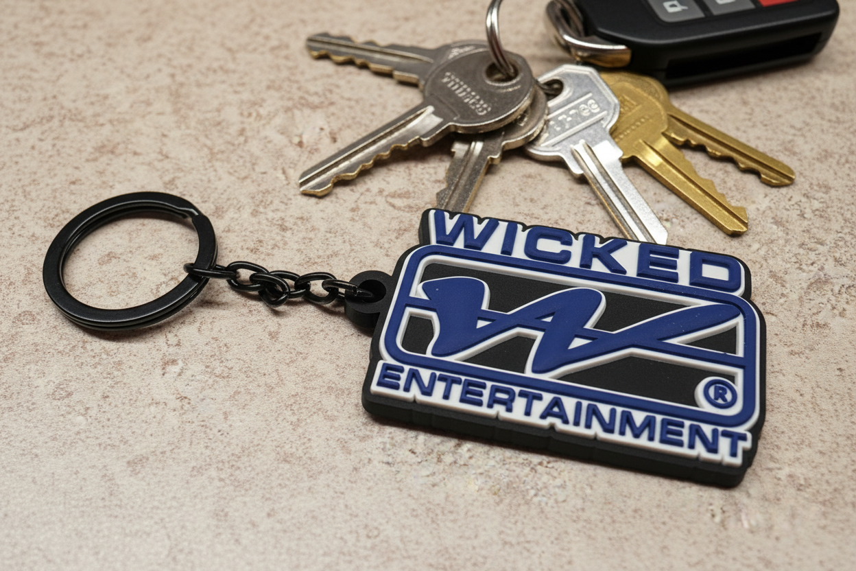 Wicked E. Keychain (Blue)