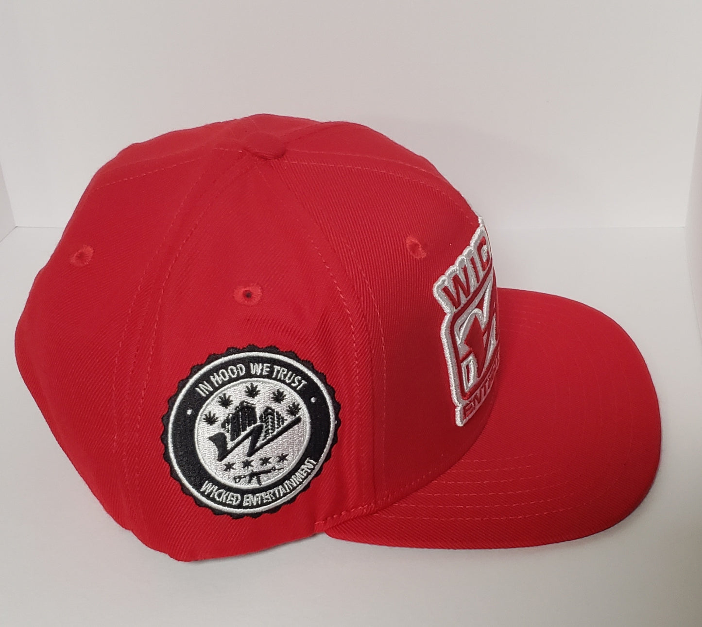 Wicked Logo Snapback hat - Red/Red