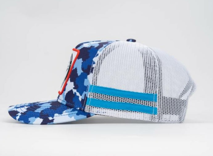 In Hood We Trust - Trucker Hat - Blue Camo