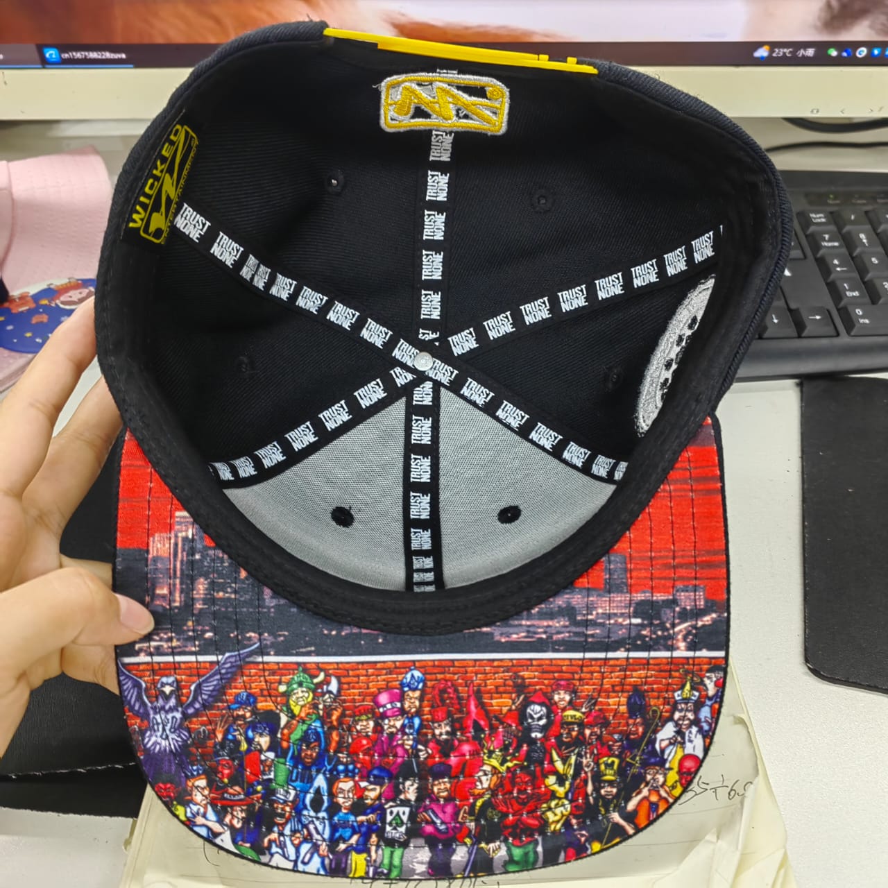 Trust None - Snapback Hat - Black/Gold