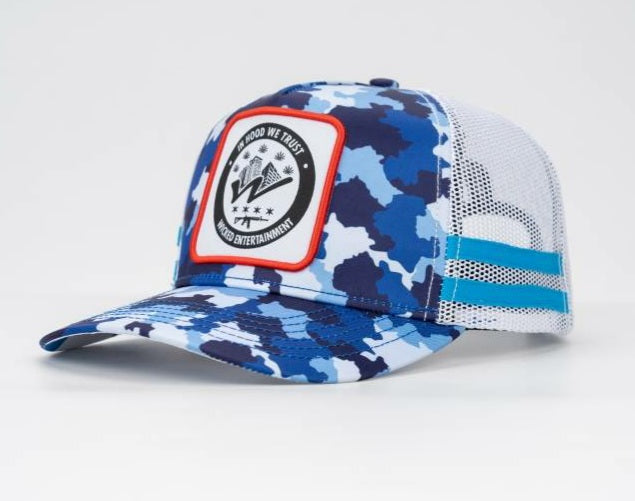 In Hood We Trust - Trucker Hat - Blue Camo