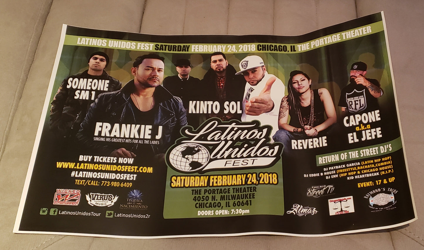 Latinos Unidos Fest 2-24-2018 Poster