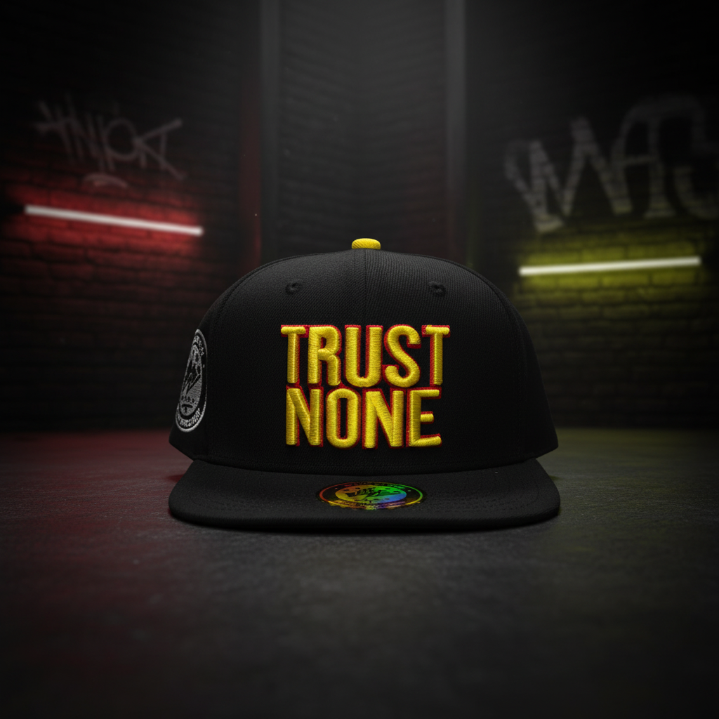 Trust None - Snapback Hat - Black/Gold
