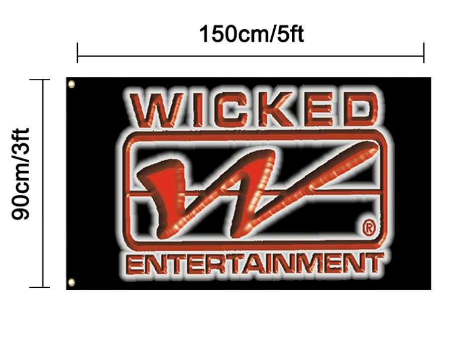 Wicked Logo 3x5 Flag